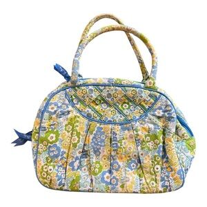Vera Bradley Med Bowler Bag in English Meadows Print
